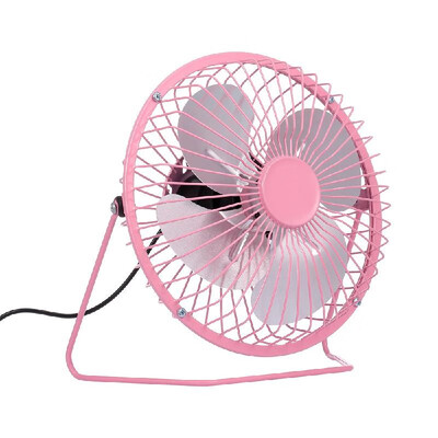 

USB Mini Fan Desktop Cooler Fan Quiet Fan Metal Fan for Office&Home Use Black