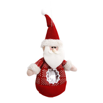

Tailored Christmas Sled Shape Portable Candy Bag Cartoon Deer Pattern Apple pouch Snowman