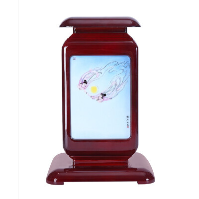 

Exquisite Eggshell Porcelain Retro Palace Lamp Mini USB Colorful Ceramic Table Lamp Bluetooth Wireless Charging Full moon Huaxia