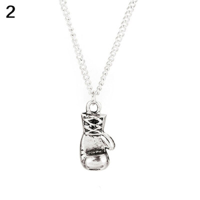 

Fashion Punk Style Sports Boxing Gloves Pendant Necklace Jewelry Xmas Gift