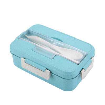 

Lunch Box Wheat Straw With Dinnerware Microwave Bento Lunch Box Food Container
