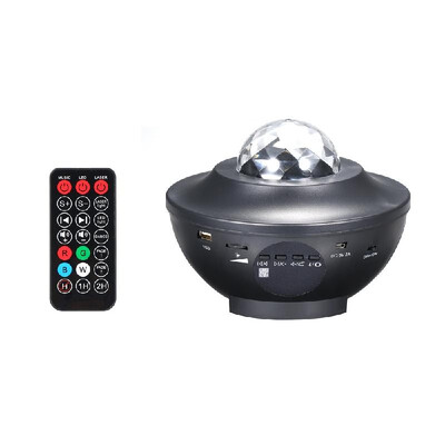

AC110-220V 6W Starry Music Projector Sound Activated Projector RGBW Stage Lighting Effect Lamp Christmas KTV Music Party Lights