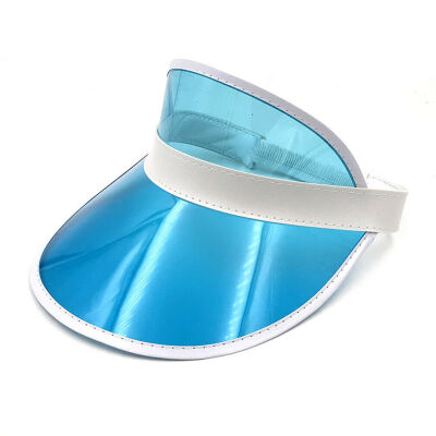 

Summer PVC Hat Sun Visor Casual Hat Clear Plastic Adult Sunscreen Cap