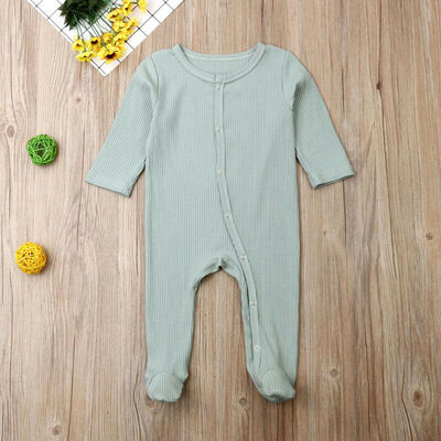 

Newborn Baby Girls Boys Long Sleeve Warm Romper Bodysuit Jumpsuit Clothes Outfit