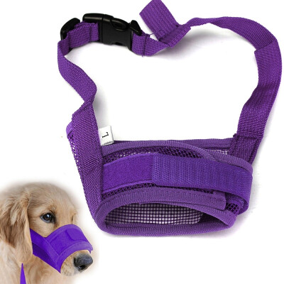 

Adjustable Dog Safety Muzzle Mesh Biting Barking Chewing for Dogs  M L XL