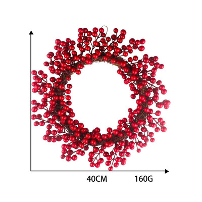 

Tailored 303540cm Red Berries Christmas Wreath Red Wreath Hanging Christmas Decoration