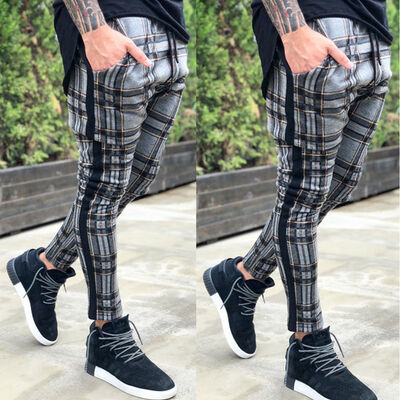 

Mens Slim Fit Tracksuit Sport Gym Skinny Jogging Joggers Sweat Pants Trousers