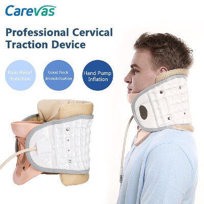 

Carevas Cervical Neck Traction Device Inflatble Air Traction Therapy Pain Relief Neck Brace Support CE & FDA Approved