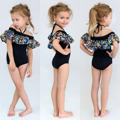 

Baby Girl Flower Ruffle Bikini Set Kids Swimwear Swimsuit Bathing Suit Beachwear