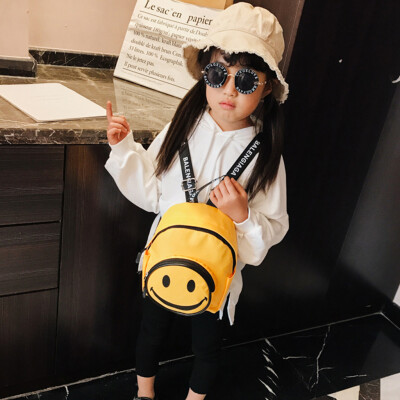 

Tailored Student Boys&Girls Kids Cartoon Smiling Face Backpack Toddler School Bag