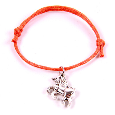 

Retro Pure Hand Production Wax Weaving Unicorn Bracelet Gift for Children