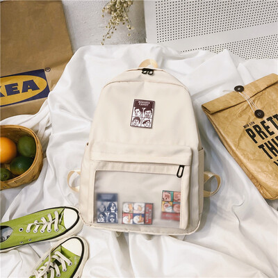 

The backpack of Yusuku ulzzang high school students in the Korean version of schoolbag