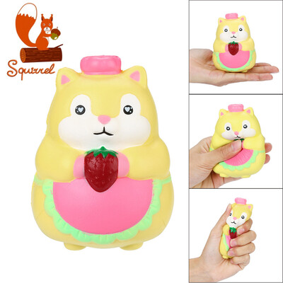

YIWULAFavorite Squirrel Scented Squishies Slow Rising Squeeze Toys Stress Reliever Toy