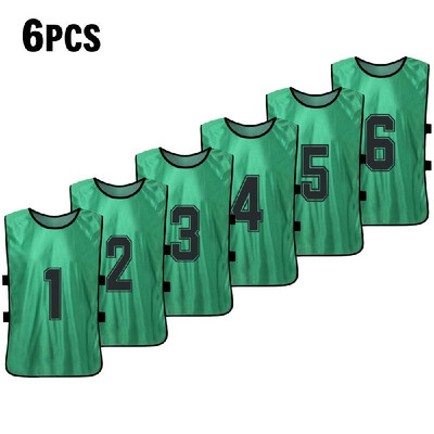 

6 PCS Kids Basketball Pinnies Quick Drying Basketball Jerseys Youth Sports Scrimmage Soccer Team Training Bibs Practice Sports Ve
