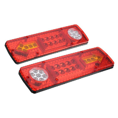 

2Pcs 12V LED Trailer Car Rear Tail Brake Stop Turn Light Indicator Reverse Lamp