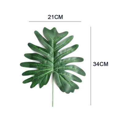 

20pcs Artificial Fake Monstera Palm Leaves Leaf-shaped Green Plants Wedding DIY Decoration Flowers Arrangement Plant Leaf