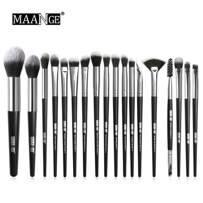 

Toponeto 15Pcs Wooden Cosmetic Eyebrow Eyeshadow Foundation Brush Makeup Brushes
