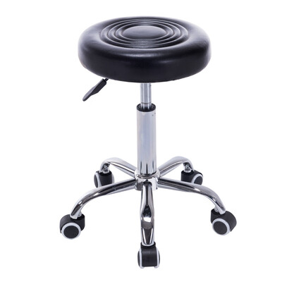 

Adjustable Hydraulic Salon Rolling Swivel Stool-Black