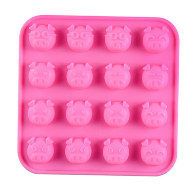 

Household OFD Creative Piglet Food Grade Silicone Pig Cake Mold Chocolate Biscuit Mold Baking Tools