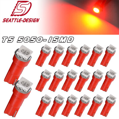 

20X RED T5 5050 Led Instrument Panel Dash Gauge Cluster Bulb Lights 73 74 17 18