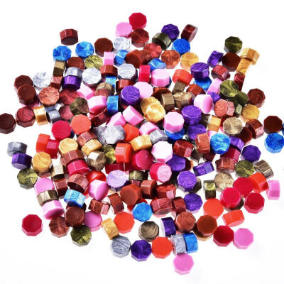 

Hot Sale100 PCS mixed colorset Multicolor Stamps Sealing Wax granule In bulk Multifunction Documents Stamp supplies