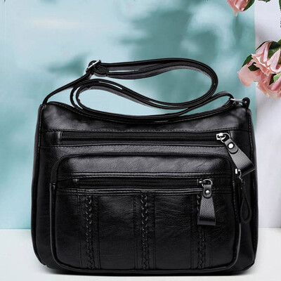 

Tailored Womens Fashion Solid Color Messenger Bag Casual Handbag Wild Shoulder Bag