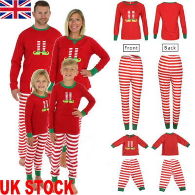 

Family Matching Kids Adult Christmas Pajamas Pjs Set Outfit Sleepwear Nightwear