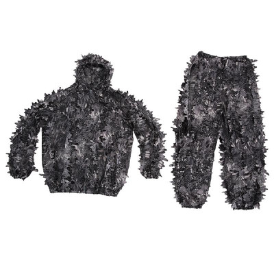 

Lixada Camouflage Leafy Hunting Suit Jacket Pants Bionic Warrior Ghillie Suit for Hunting Games