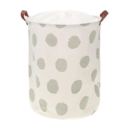 

Folding Geometry Drawstring Canvas Laundry Basket Clothes Toys Large Bucket