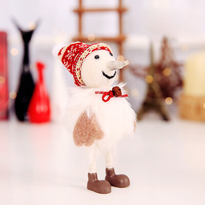 

Toponeto Wool Felt Santa snowman Xmas The Mall Show Ornaments Christmas Home Decors