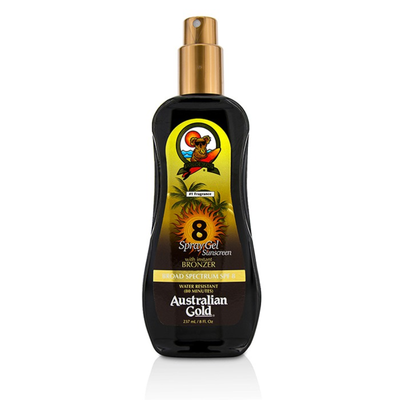 

AUSTRALIAN GOLD - Spray Gel Sunscreen Broad Spectrum SPF 8 with Instant Bronzer 237ml8oz