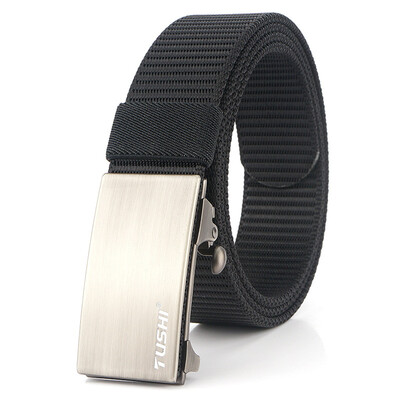 

120CM Military Tactical Nylon Belt Designer Jeans Belt Men Automatic Buckle High Quality New Belt for Men Design Luxury 2019