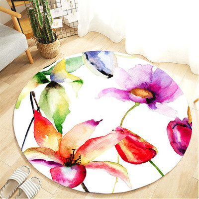 

〖Follure〗Botany Elements Blanket Round Bathroom carpet 60cm