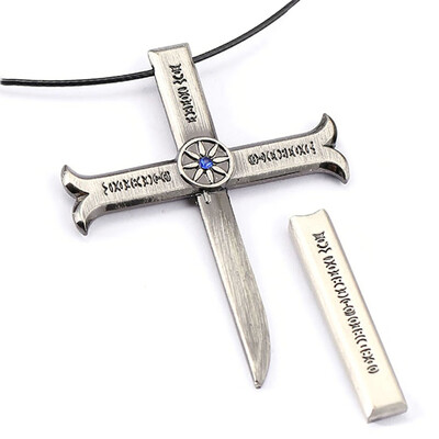 

One Piece Anime Dracule Mihawk Alloy Weapon Pendant Necklace Novelty Anime Cartoon Accessories Anime Fans Gift
