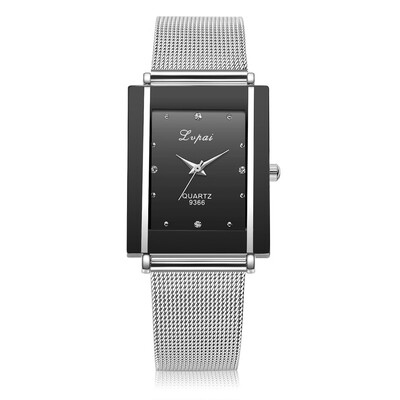 

Hot Women Watches Square Silver Strap Quartz Wristwatch Fashion Dress Ladies Gifts Luxury Simple Clock Relogio Feminino