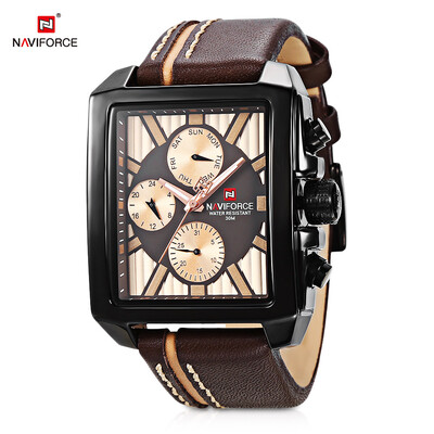 

NAVIFORCE NF9111M Male Quartz Watch Calendar 24-hour Display Men Wristwatch