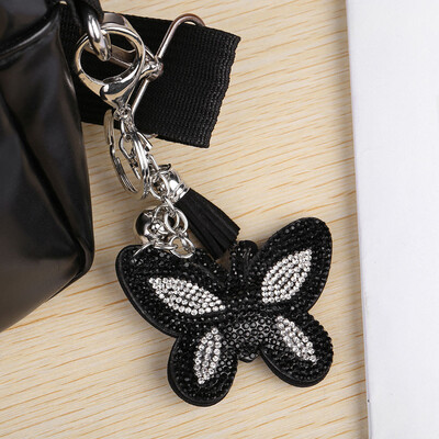 

Siaonvr Butterfly Shaped Keychain Pendant DIY Point Drill Key Chain Pendant Decoration