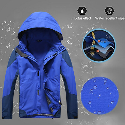 

Toponeto Men Winter Hooded Softshell Windproof Waterproof Soft Coat Shell Jacket