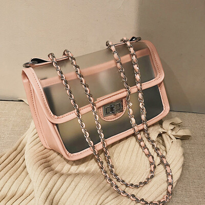 

Ins super fire bag female 2019 new Korean version of the wild single shoulder slung fashion portable chain lock small square bag
