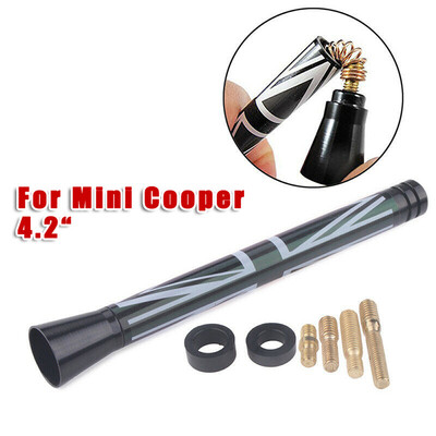 

Aluminum Car Short Antenna Screw Radio Mast Replacement Kit For Mini JCW Clubman