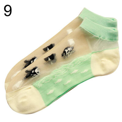 

Summer Women Marine Series Ultra Thin Transparent Low Cut Short Ankle Socks