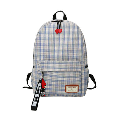 

Backpack female large-capacity backpack leisure bag multi-function shoulder bag striped backpack
