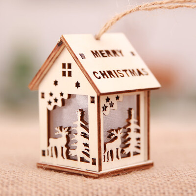 

〖Follure〗Christmas Ornaments LED Light Chalet Hotel Bar Christmas Tree Decoration