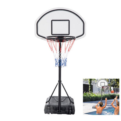 

Ktaxon Portable Pool Basketball Hoop 354"-472"H Adjustable Basketball Goal Stand with Wheelfor Swimming Poolside Water Sports