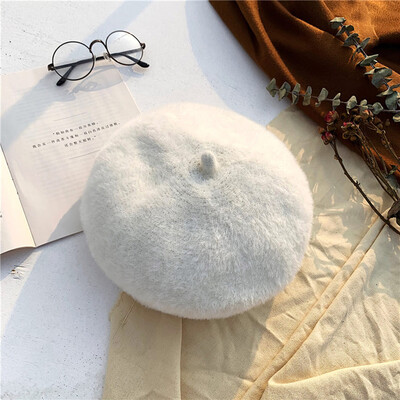 

Gobestart Unisex Winter Color Solid Retro Warm Hat For Men And Women Ear Warm Hat