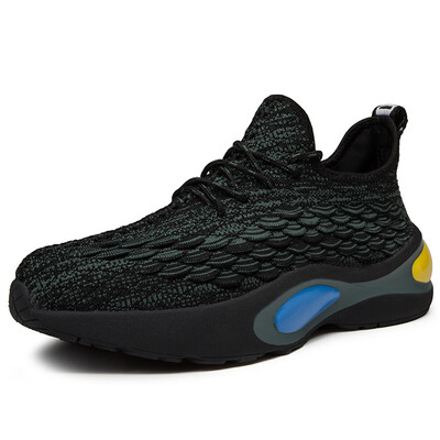 

2019 Hot Sale Brand Designer Flyknit Men Sneakers Fashion Breathable Air Cushion Sneakers Men Casual Shoes Zapatos De Hombre