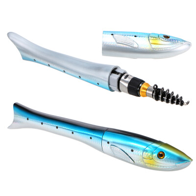 

16m Mini Pocket Fishing Rod Fish Shaped Telescopic Carbon Ice Fishing Rod Fishing Pole