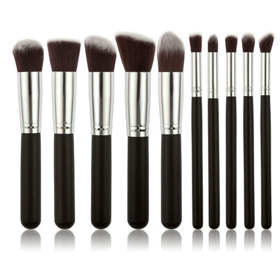 

10pcs Professional Makeup Brush Set Cosmetic Brushes Foundation Eyeshadow