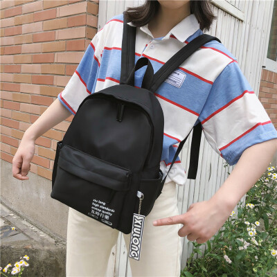 

Korean version of the old school backpack girls insfeng BF canvas campus backpack tides