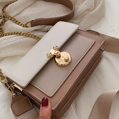 

French minority hit color 2019 new fashion Korean version 100 lap single shoulder slanted fashion chain bag